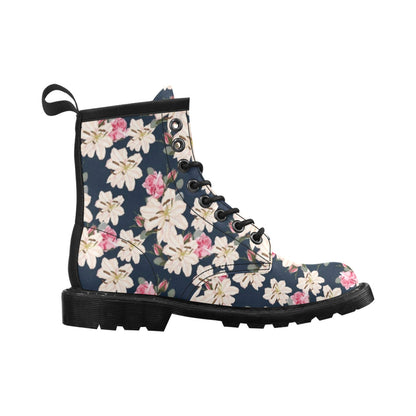 Lily Pattern Print Design LY04 Women's Boots