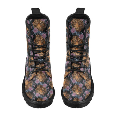 Tiger Head Floral Women's Boots