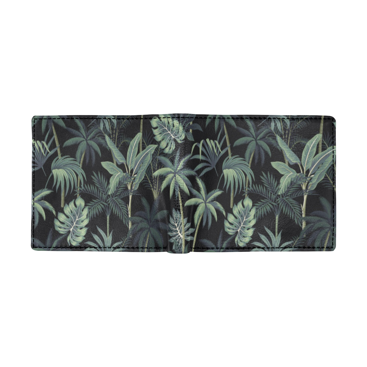 Rainforest Pattern Print Design RF02 Men's ID Card Wallet
