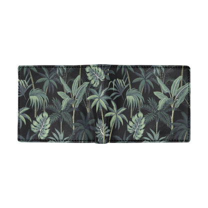 Rainforest Pattern Print Design RF02 Men's ID Card Wallet