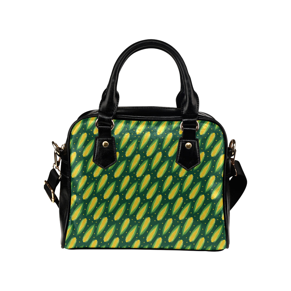 Corn Pattern Print Design 03 Shoulder Handbag