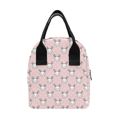 Rabbit Pattern Print Design RB02 Insulated Lunch Bag