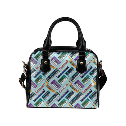 Synthesizer Pattern Print Design 02 Shoulder Handbag