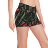 Tulip Embroidered Pattern Print Design TP01 Yoga Shorts