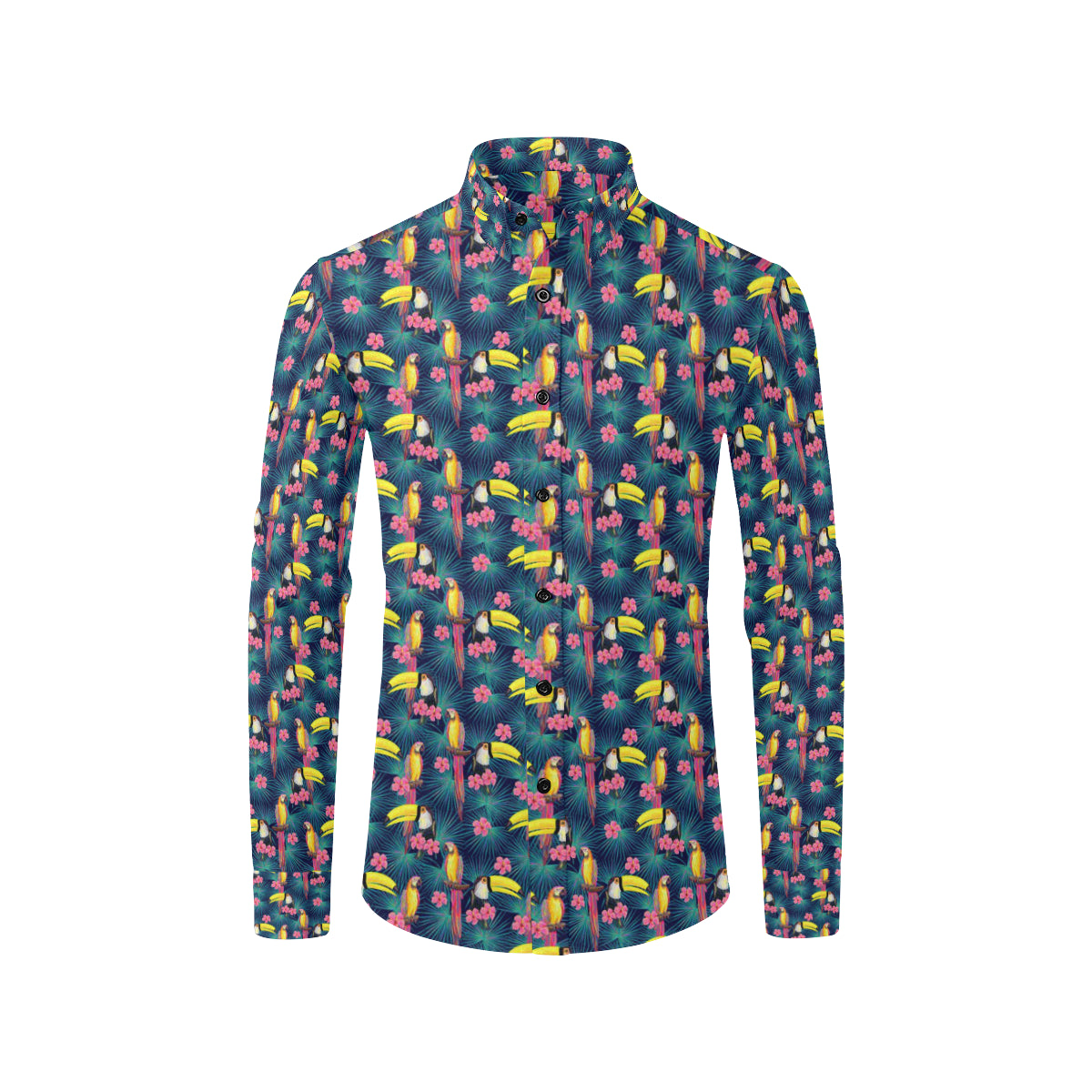 Toucan Parrot Design Men's Long Sleeve Shirt
