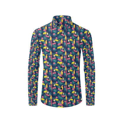 Toucan Parrot Design Men's Long Sleeve Shirt