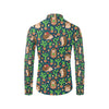 Hedgehog Cactus Pattern Print Design 04 Men's Long Sleeve Shirt