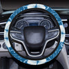 Hibiscus Pattern Print Design HB03 Steering Wheel Cover with Elastic Edge