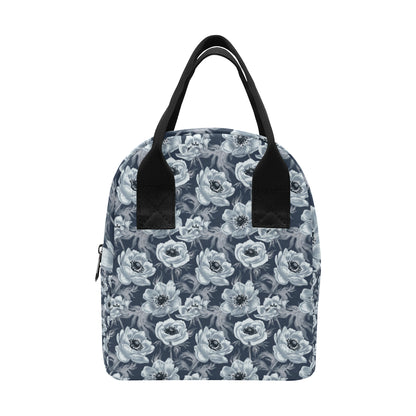 Anemone Pattern Print Design AM09 Insulated Lunch Bag