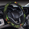 Bird Of Paradise Pattern Print Design BOP010 Steering Wheel Cover with Elastic Edge