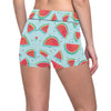 Watermelon Pattern Print Design WM03 Yoga Shorts