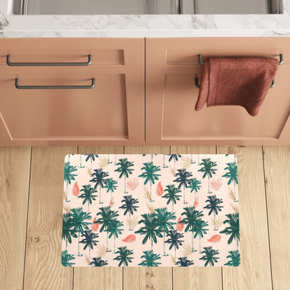 Palm Tree Pattern Print Design PT014 Kitchen Mat