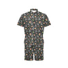 Eiffel Tower Rose Print Men's Romper