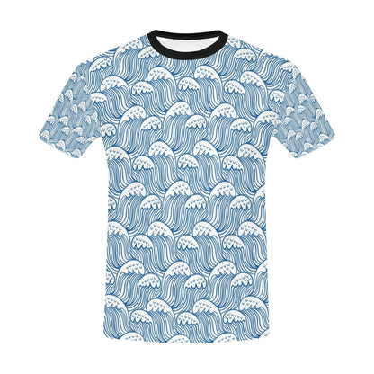 Wave Print Design LKS306 Men's All Over Print T-shirt