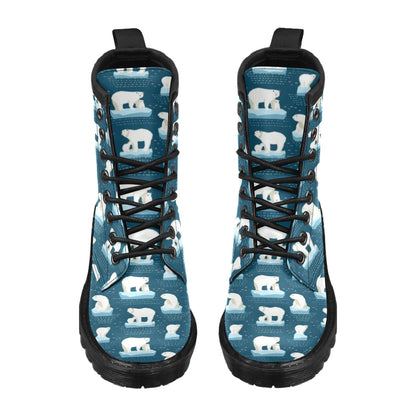 Polar Bear Pattern Print Design PB02 Women's Boots