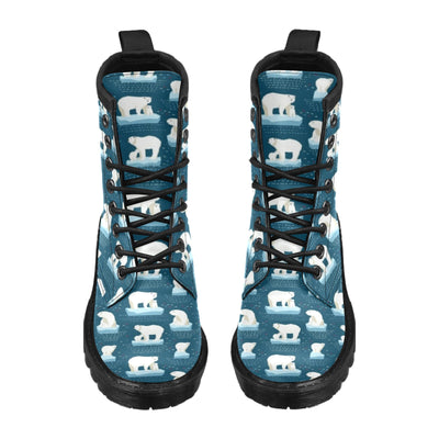 Polar Bear Pattern Print Design PB02 Women's Boots