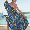 Scuba Equipment Print Design LKS305 Beach Towel 32" x 71"