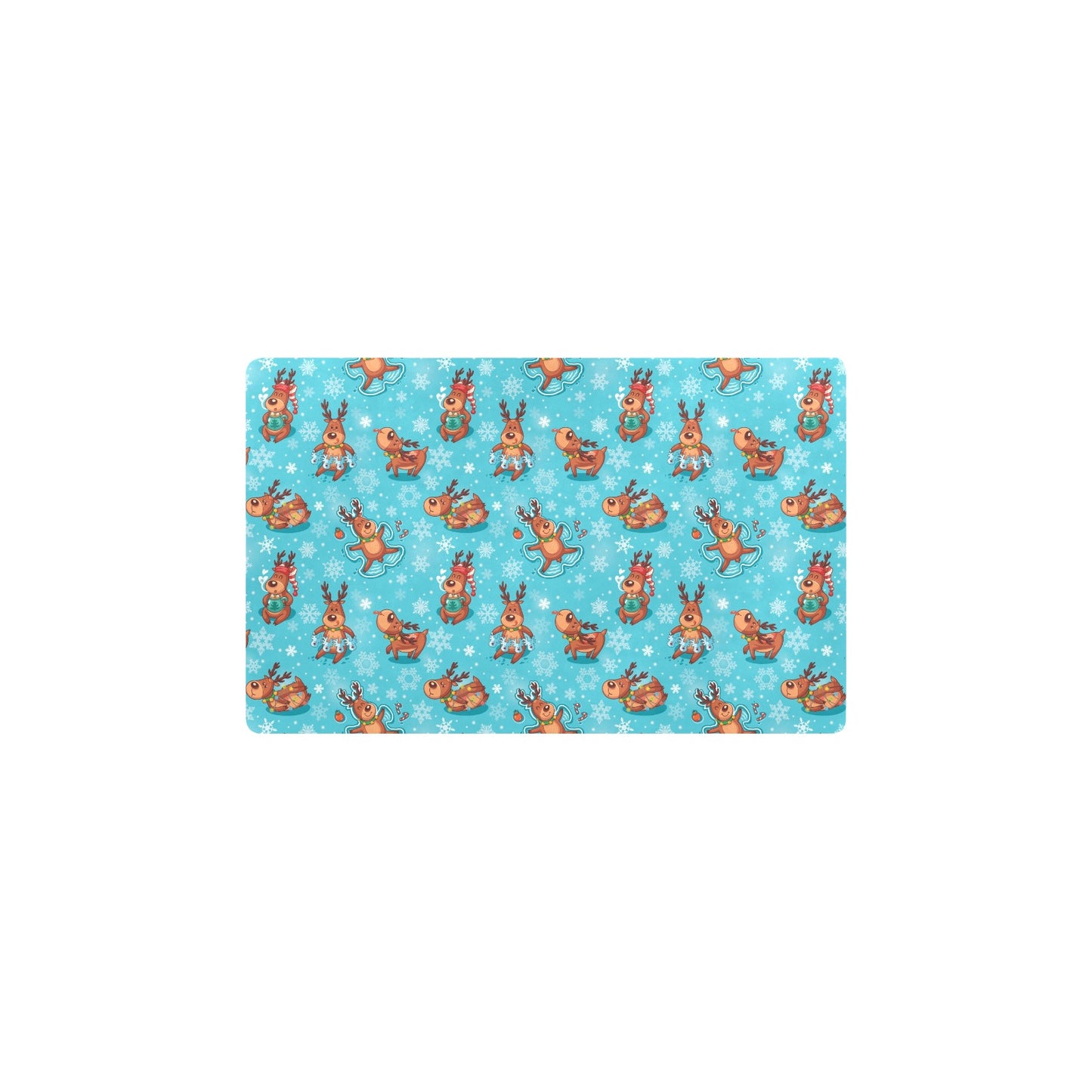 Reindeer Print Design LKS402 Kitchen Mat