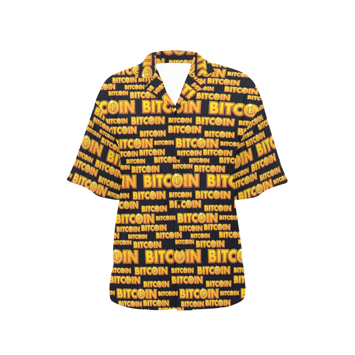 Bitcoin Pattern Print Design DO03 Women's Hawaiian Shirt