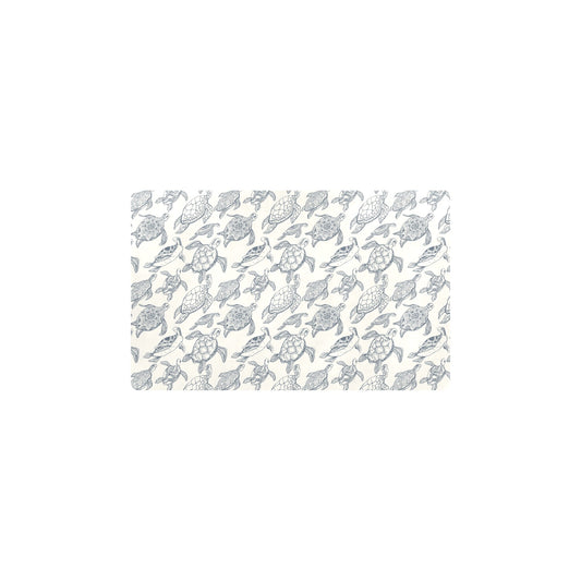 Sea Turtle Print Design LKS304 Kitchen Mat