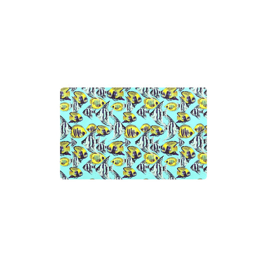 Angelfish Pattern Print Design 02 Kitchen Mat