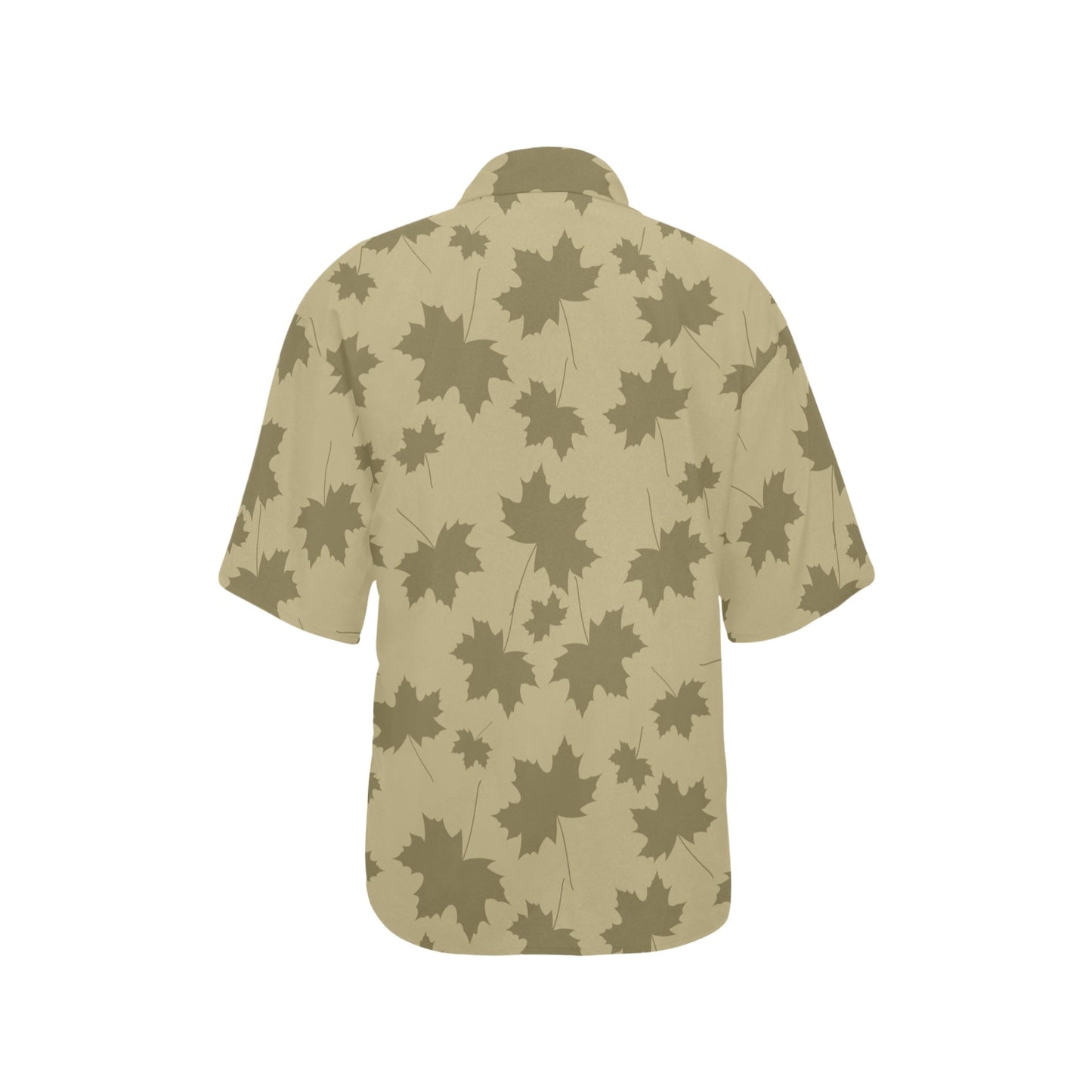 Maple Leaf Pattern Print Design 01 Women's Hawaiian Shirt
