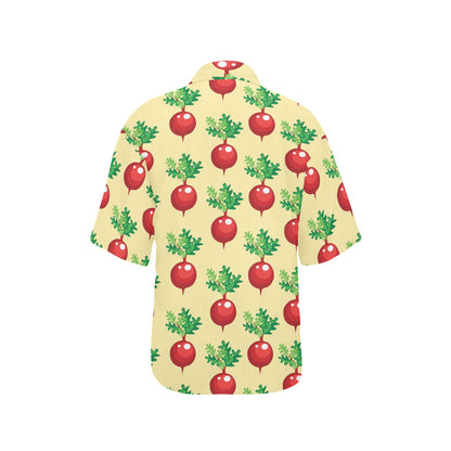 Radish Pattern Print Design A02 Women's Hawaiian Shirt