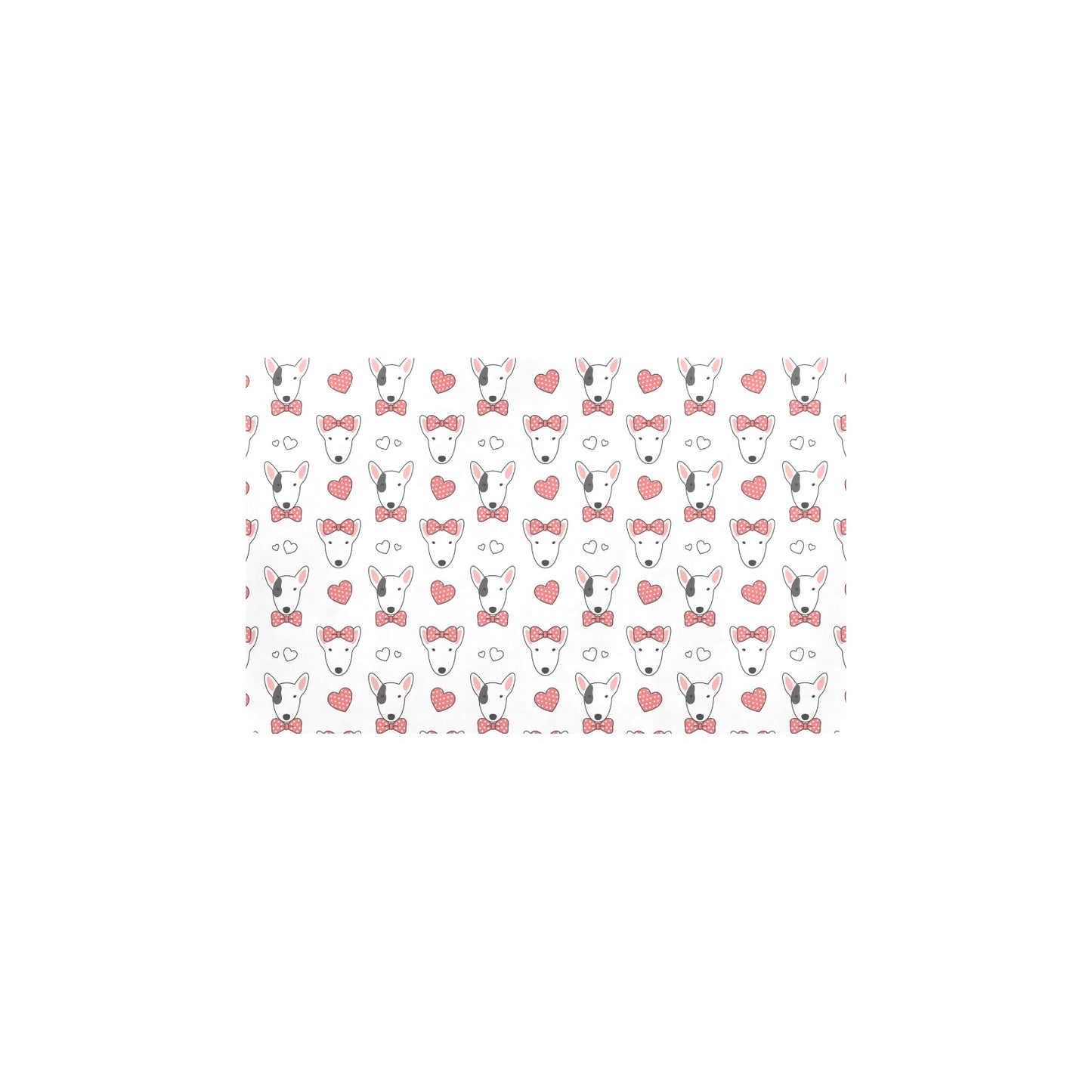 Bull Terriers Pattern Print Design 08 Kitchen Mat