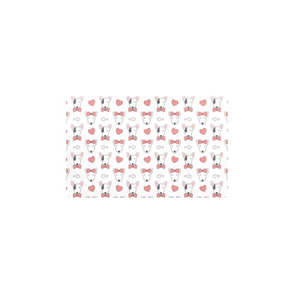 Bull Terriers Pattern Print Design 08 Kitchen Mat