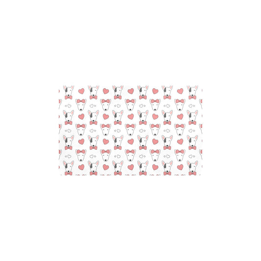 Bull Terriers Pattern Print Design 08 Kitchen Mat