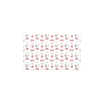 Bull Terriers Pattern Print Design 08 Kitchen Mat