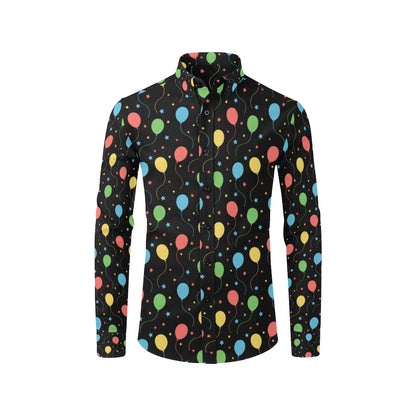 Ballon Colorful Pattern Print Design 04 Men's Long Sleeve Shirt