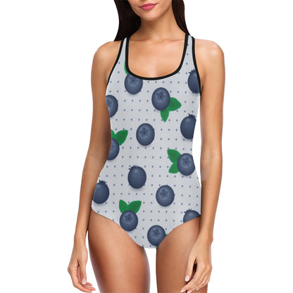Blueberry Pattern Print Design BB02 Women Swimsuit