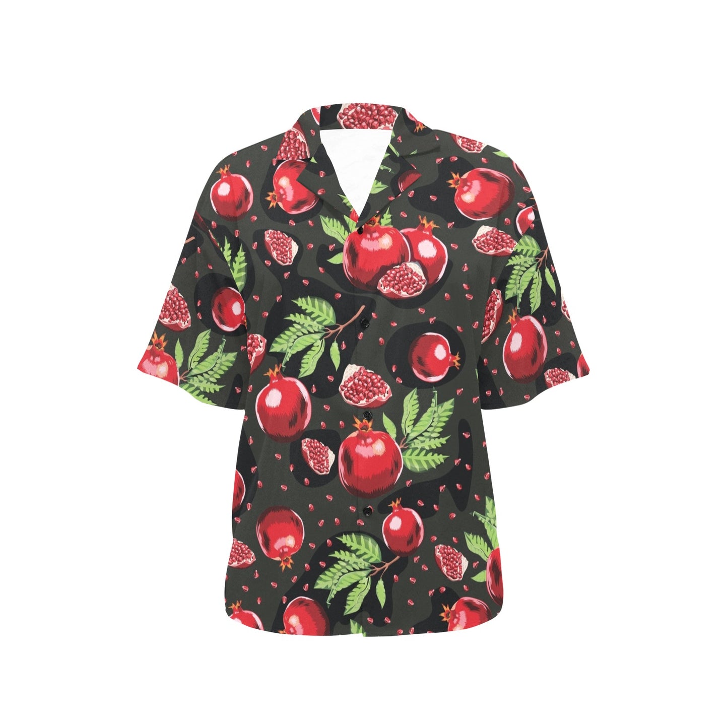 Pomegranate Pattern Print Design PG06 Women's Hawaiian Shirt