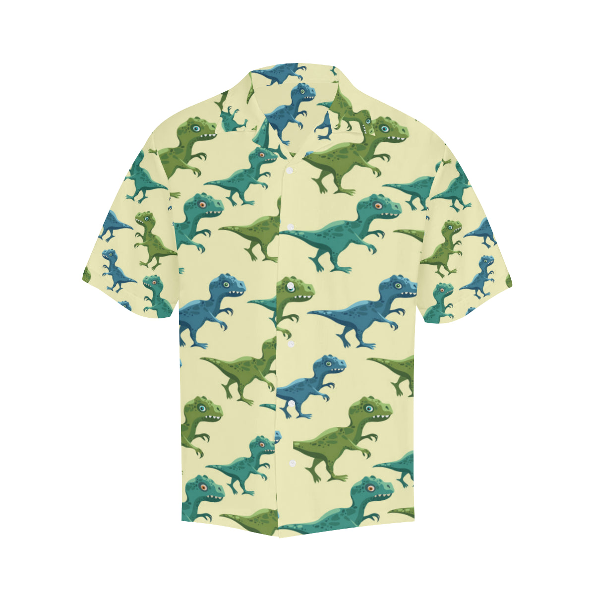 T Rex Pattern Print Design A04 Men's Hawaiian Shirt
