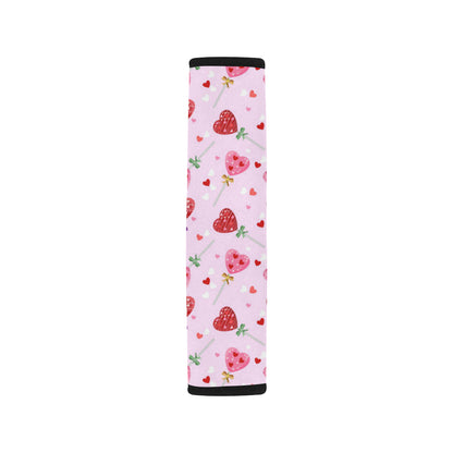 Lollipop Pattern Print Design LL07 Car Seat Belt Cover