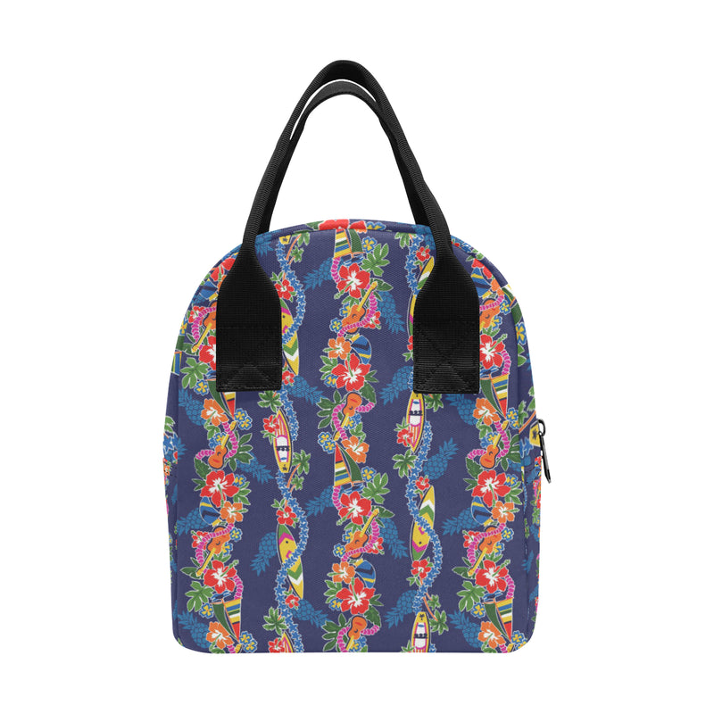 Hawaiian Themed Pattern Print Design H04 Insulated Lunch Bag