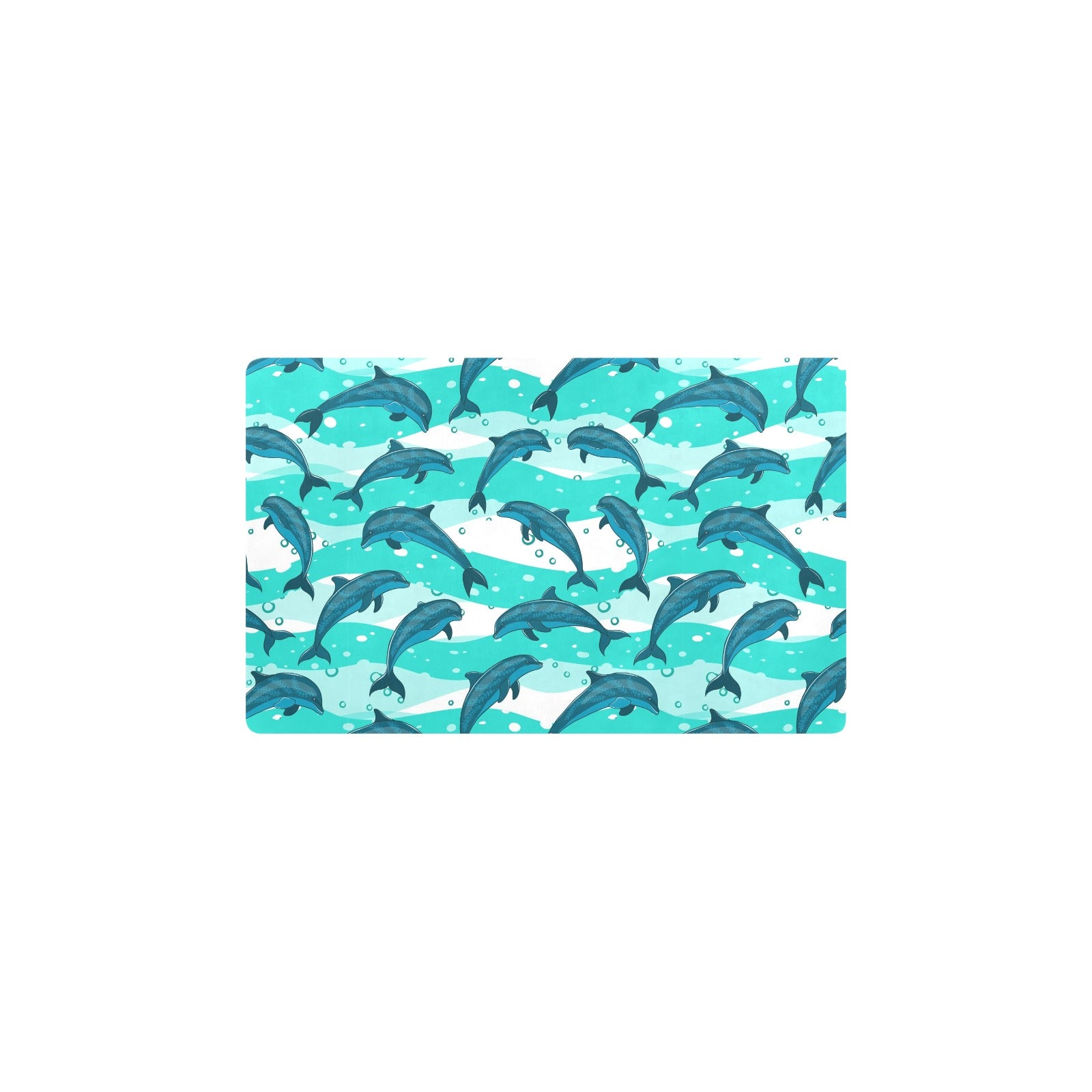 Dolphin Design Print Pattern Kitchen Mat