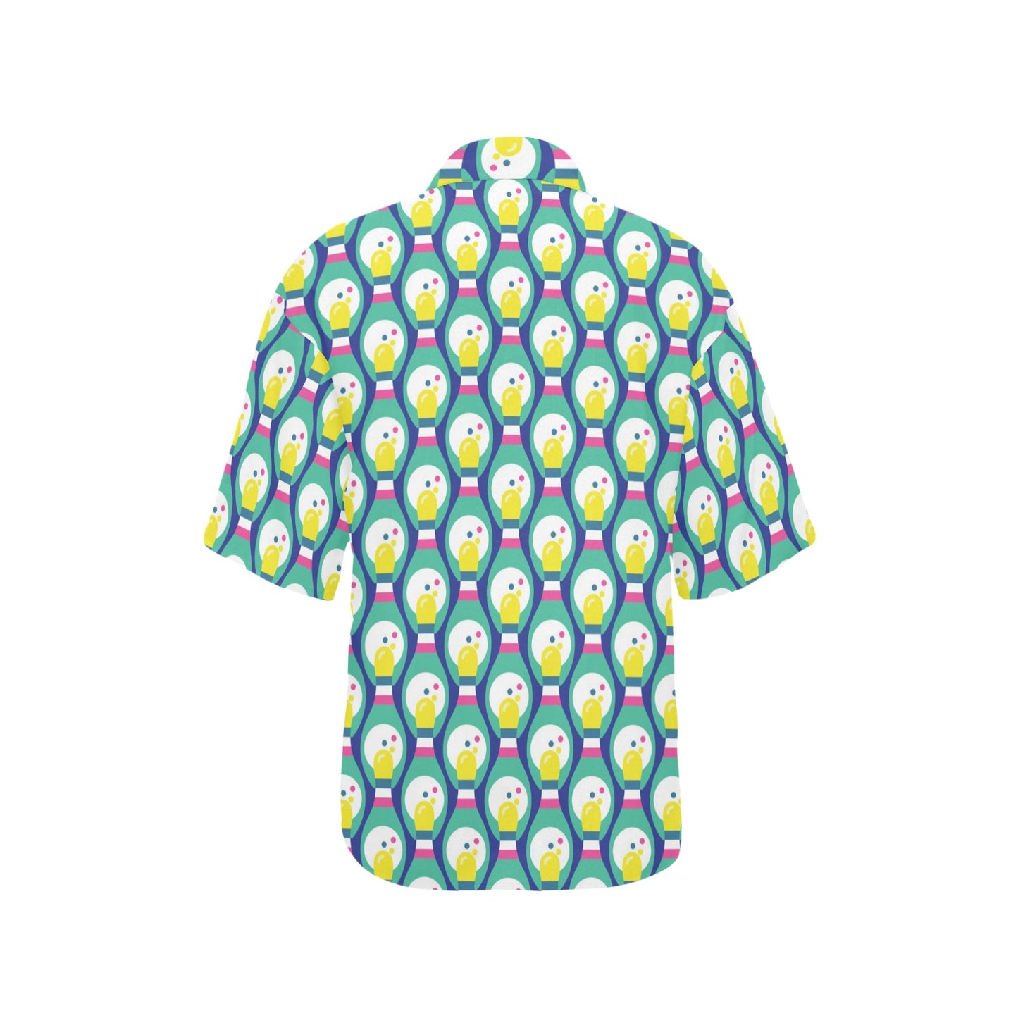 Bowling Pattern Print Design 04 Women's Hawaiian Shirt