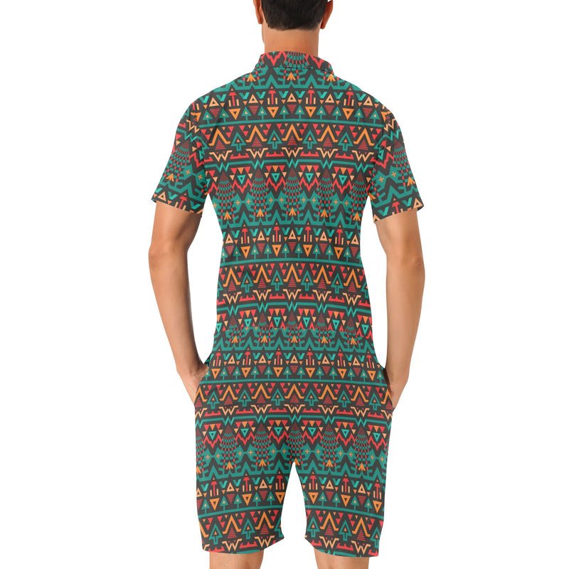 Aztec Pattern Print Design 04 Men's Romper