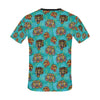 Tattoo Tiger Head Print Design LKS304 Men's All Over Print T-shirt