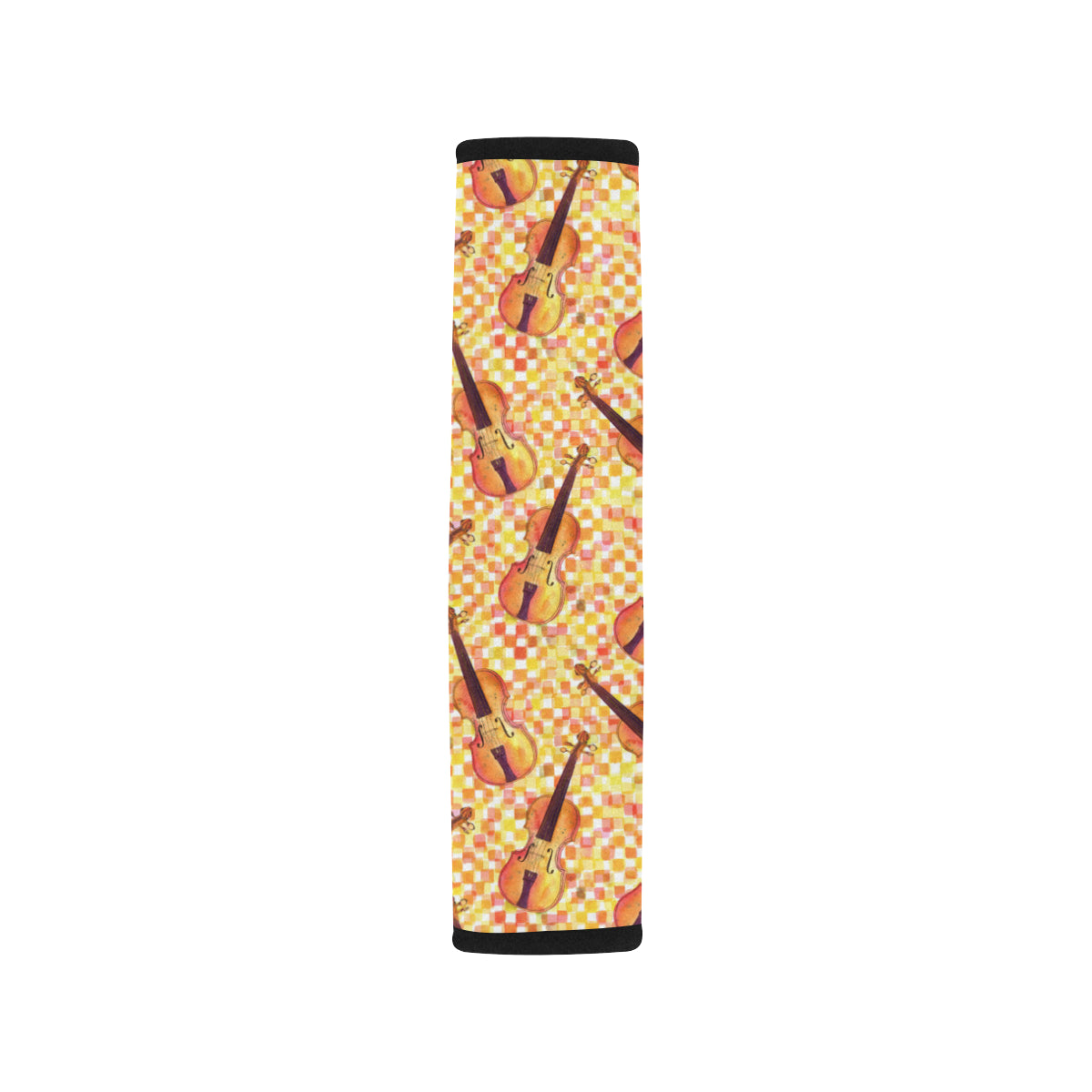 Violin Pattern Print Design 03 Car Seat Belt Cover