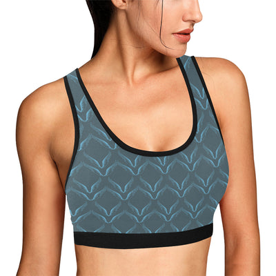 Angel Wings Pattern Print Design 04 Sports Bra