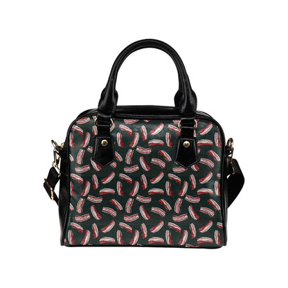Bacon Pattern Print Design 02 Shoulder Handbag