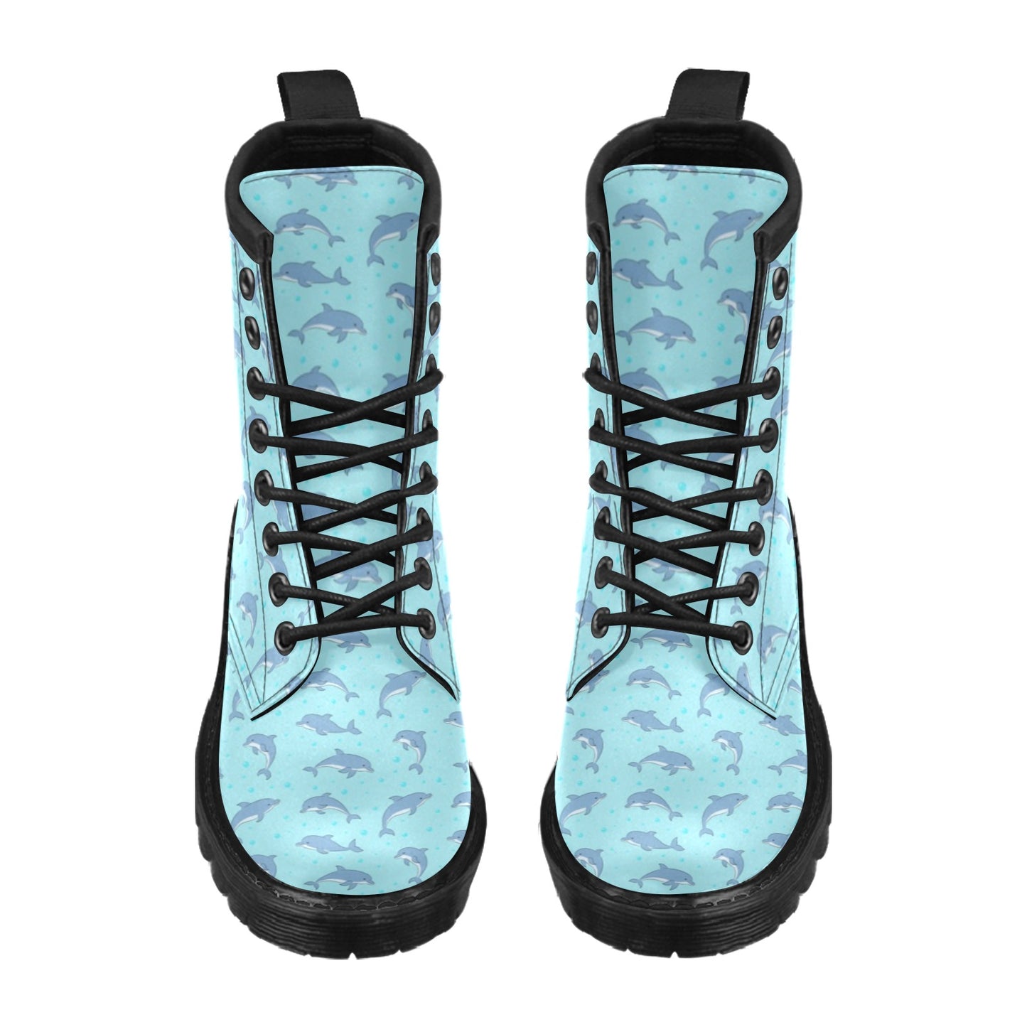Dolphin Baby Cute Print Pattern Women's Boots