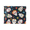 Sugar Skull Print Design LKS305 Men's ID Card Wallet