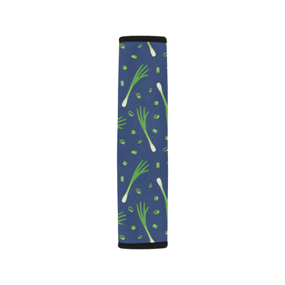 Leek Pattern Print Design 02 Car Seat Belt Cover