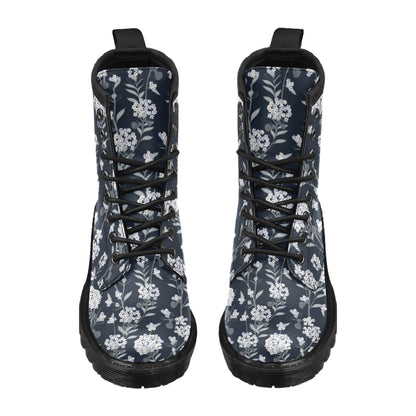 Hydrangea Pattern Print Design HD07 Women's Boots