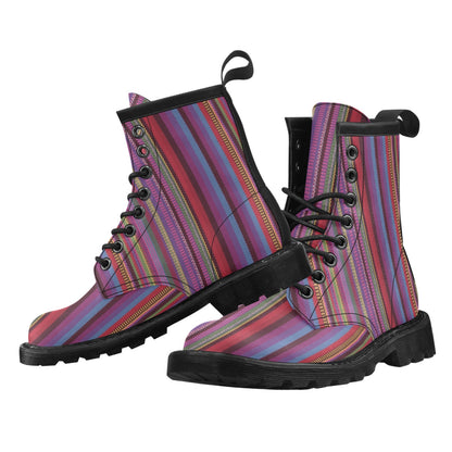 Serape Stripe Print Women's Boots