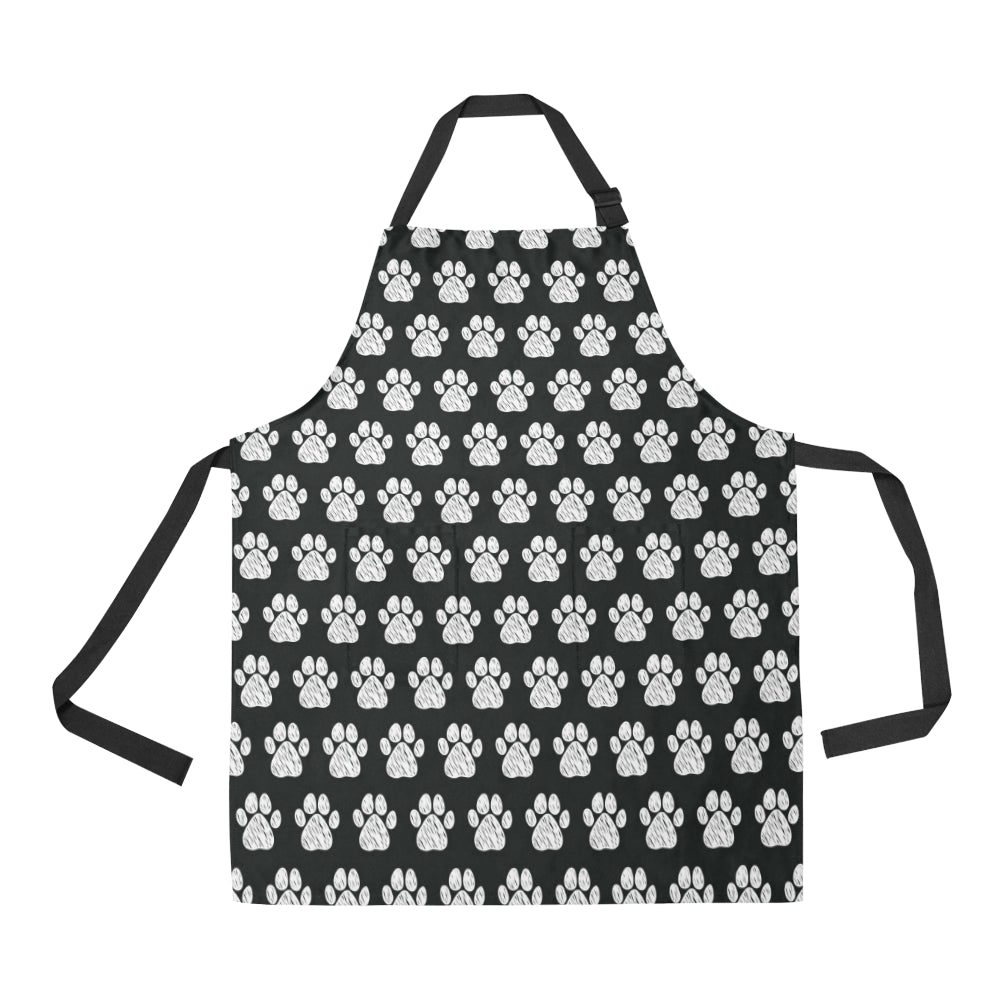 Paw Pattern Print Design A02 Apron with Pocket